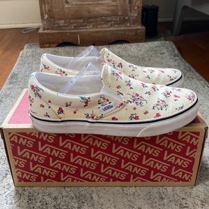 Vans, Ditsy Floral, EUC, with box 7.5 Womens